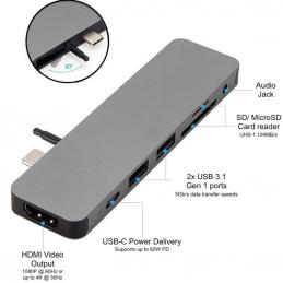 TARGUS-HPD-GN21D-GRAY-HYPERDRIVE-SOLO-7-in-1-USB-C-Hub